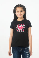 Girls SS Graphic Crew