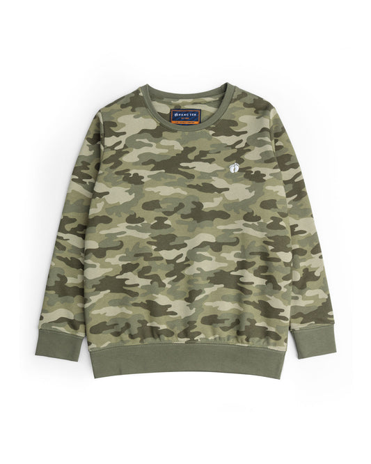 Boy's Sweat Shirt-Camouflage