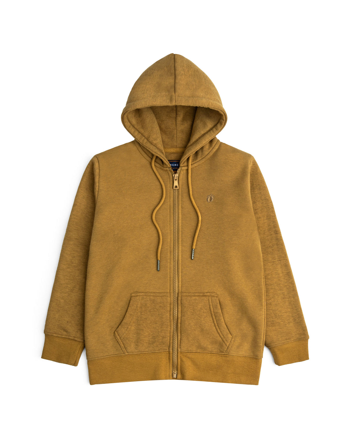 Boy's Zipper Hood-Brown