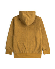 Boy's Zipper Hood-Brown