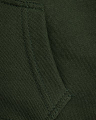Boy's Zipper Hood-Olive