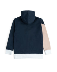 Girl's Zipper Hood - White Pink