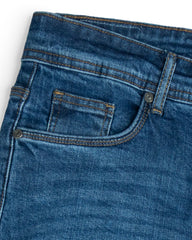 Men's Regular Fit Denim-Dark Blue