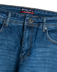 Men's Regular Fit Denim-Dark Blue