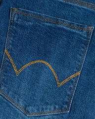 Men's Regular Fit Denim-Dark Blue