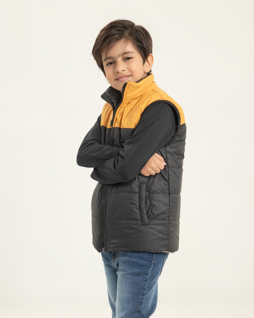 Boy's S/L Revesible Puffer Jacket