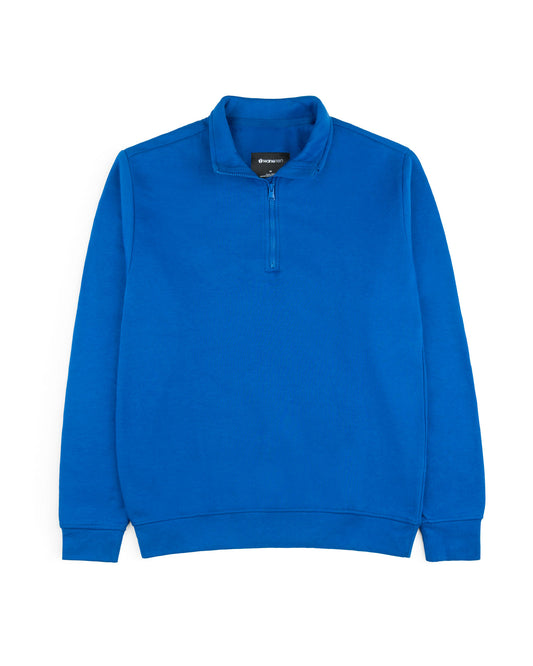 Men's Half Zip Mock Neck-Royal