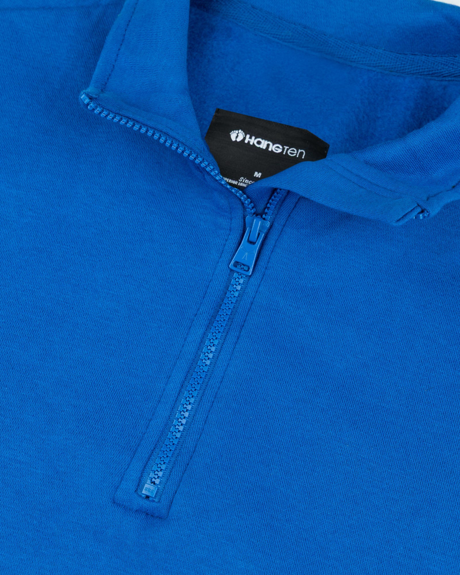 Men's Half Zip Mock Neck-Royal
