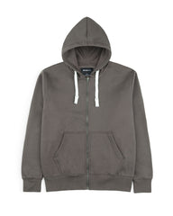 Men's Full zip Hoodie-Smoke