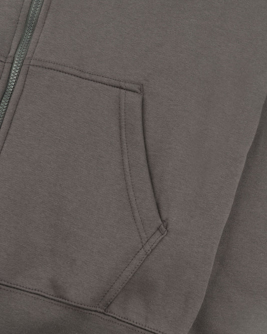 Men's Full zip Hoodie-Smoke