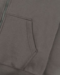 Men's Full zip Hoodie-Smoke