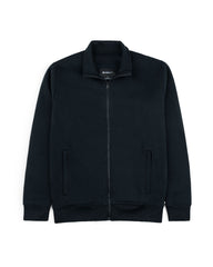 Men's Full Zip Mock Neck-Black