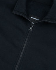 Men's Full Zip Mock Neck-Black