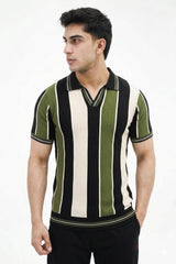 Old money style polo green contrast