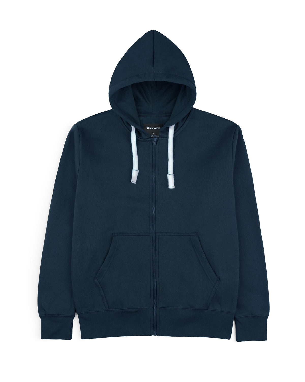 Men's Full zip Hoodie-Navy