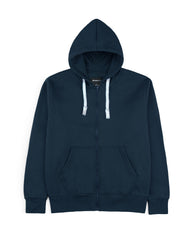 Men's Full zip Hoodie-Navy