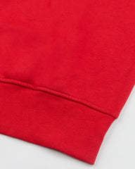Men's Half Zip Mock Neck-Red