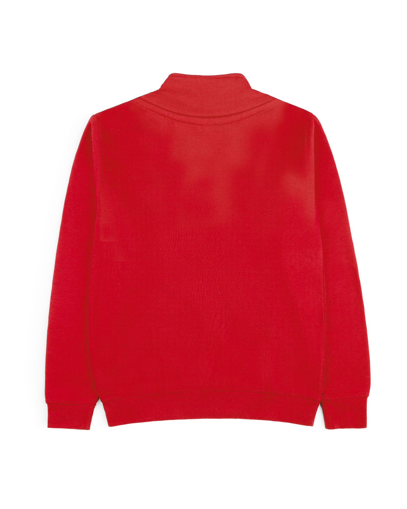Men's Half Zip Mock Neck-Red