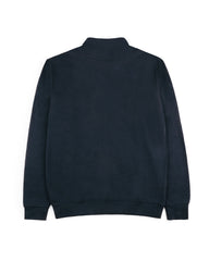 Men's Half Zip Mock Neck-Blue