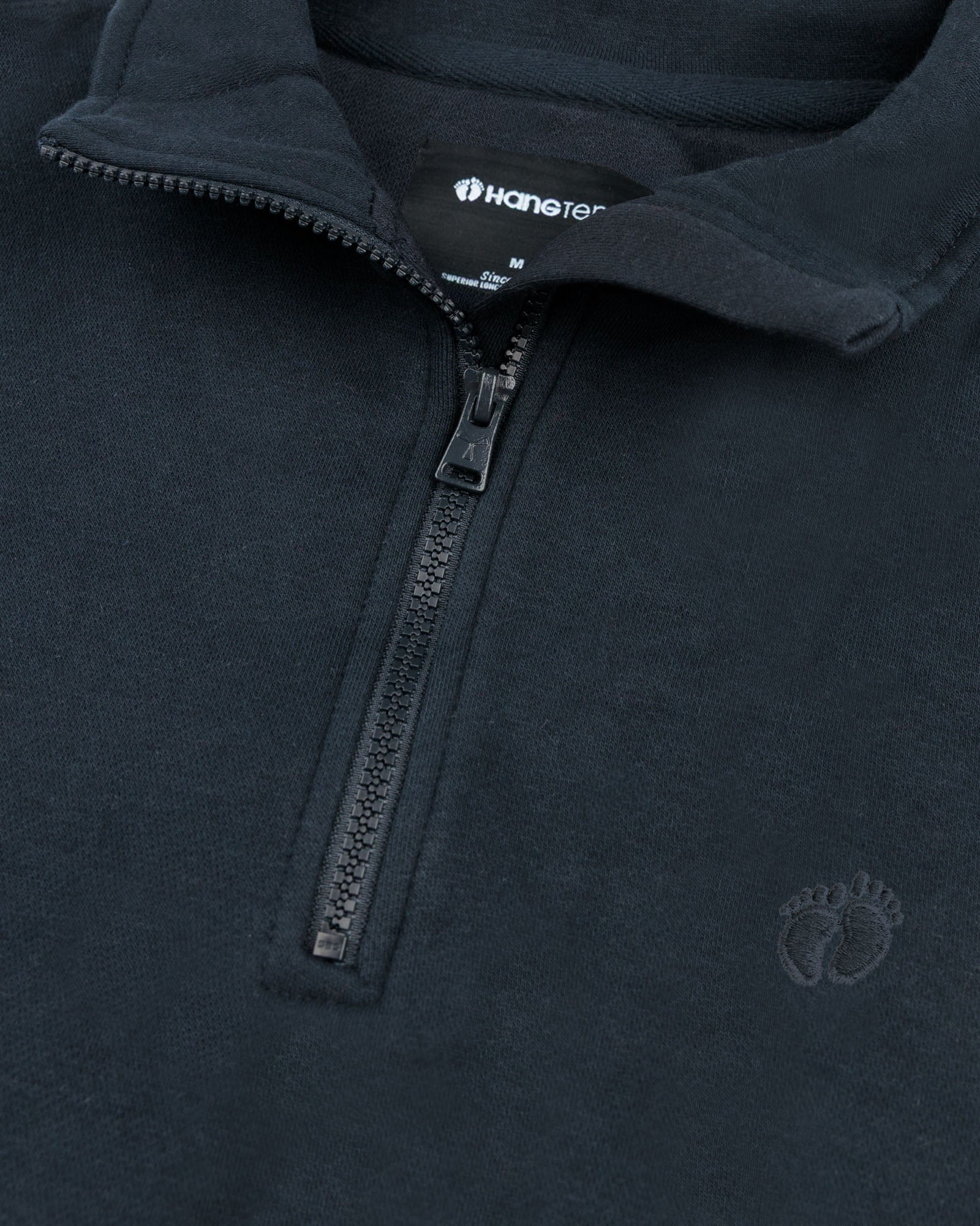 Men's Half Zip Mock Neck-Blue