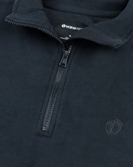 Men's Half Zip Mock Neck-Blue