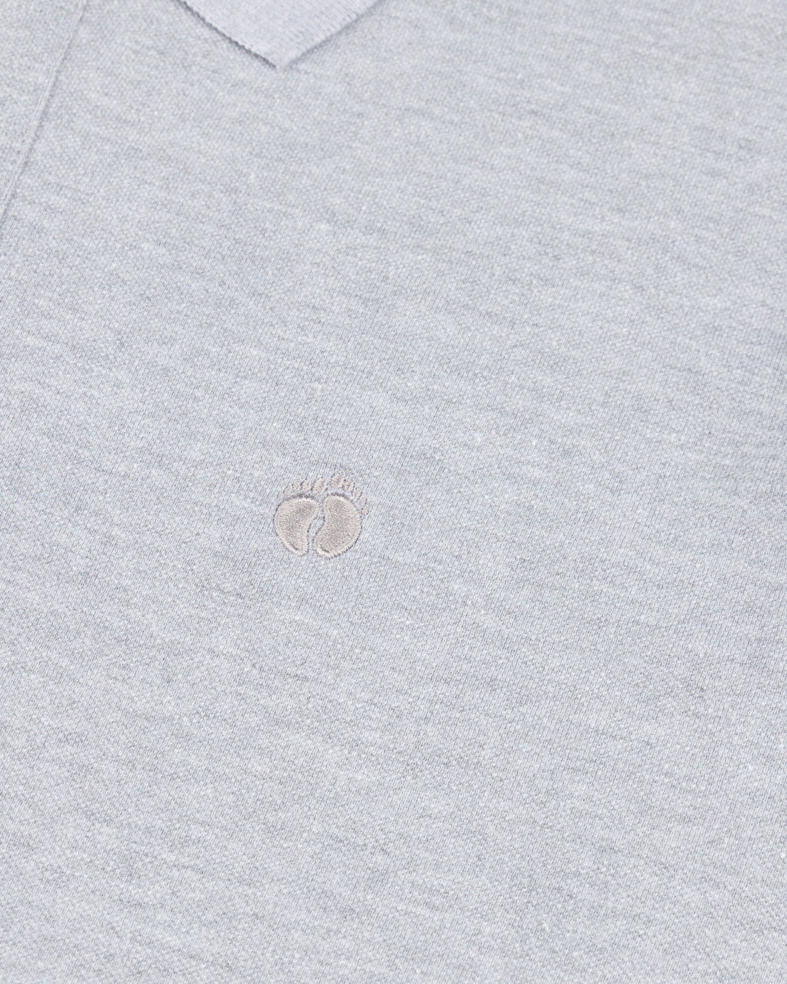 Men's Full Sleeve Polo - White Grey