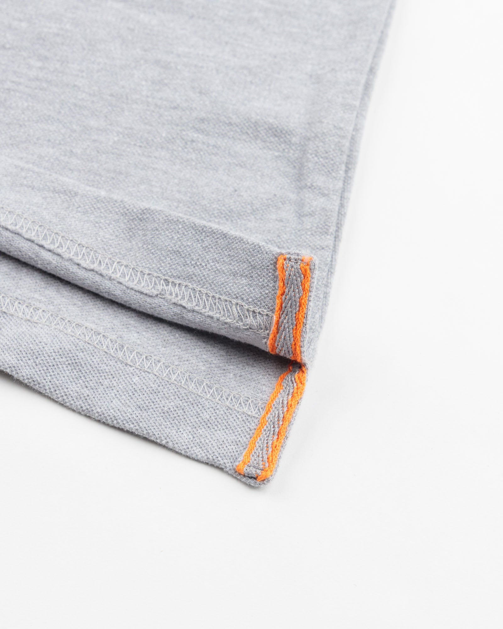 Men's Full Sleeve Polo - White Grey