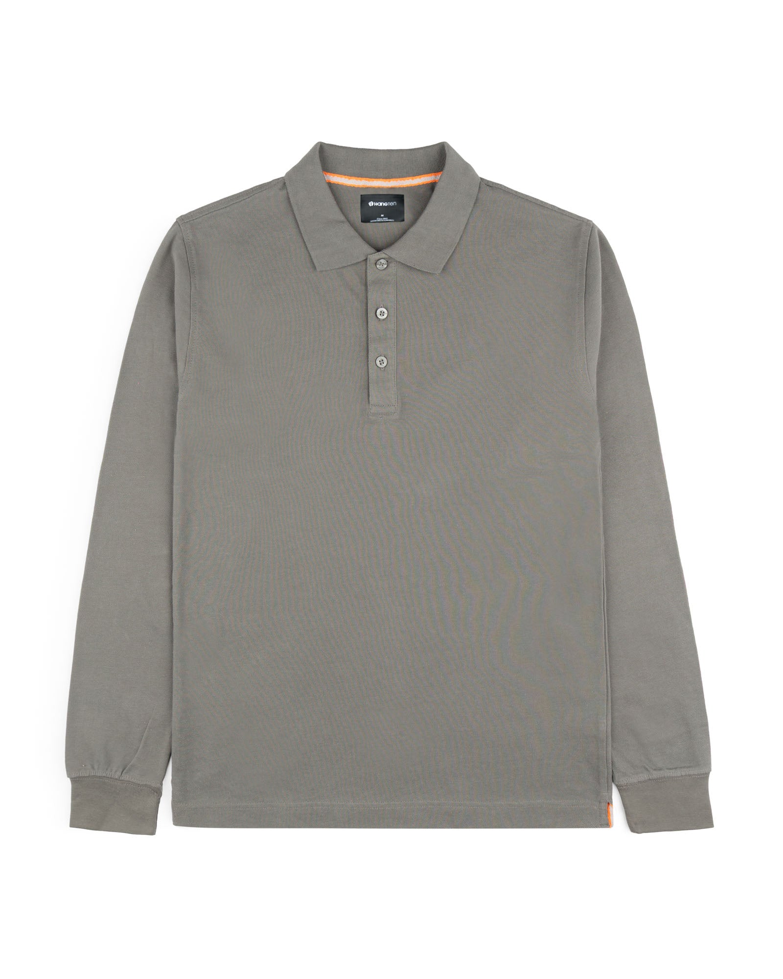 Men's Full Sleeve Polo - Smoke Grey
