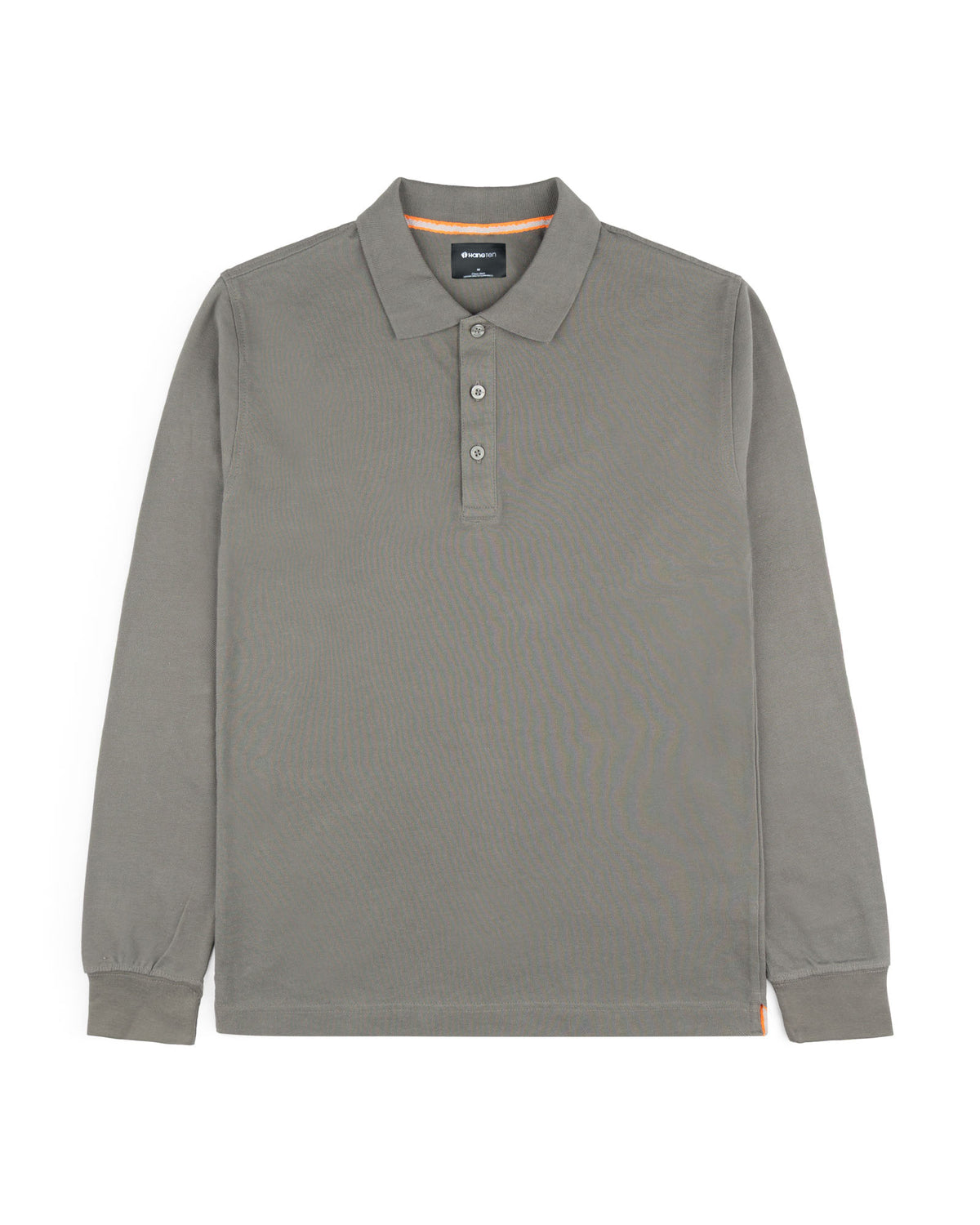 Men's Full Sleeve Polo - Smoke Grey