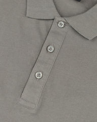 Men's Full Sleeve Polo - Smoke Grey