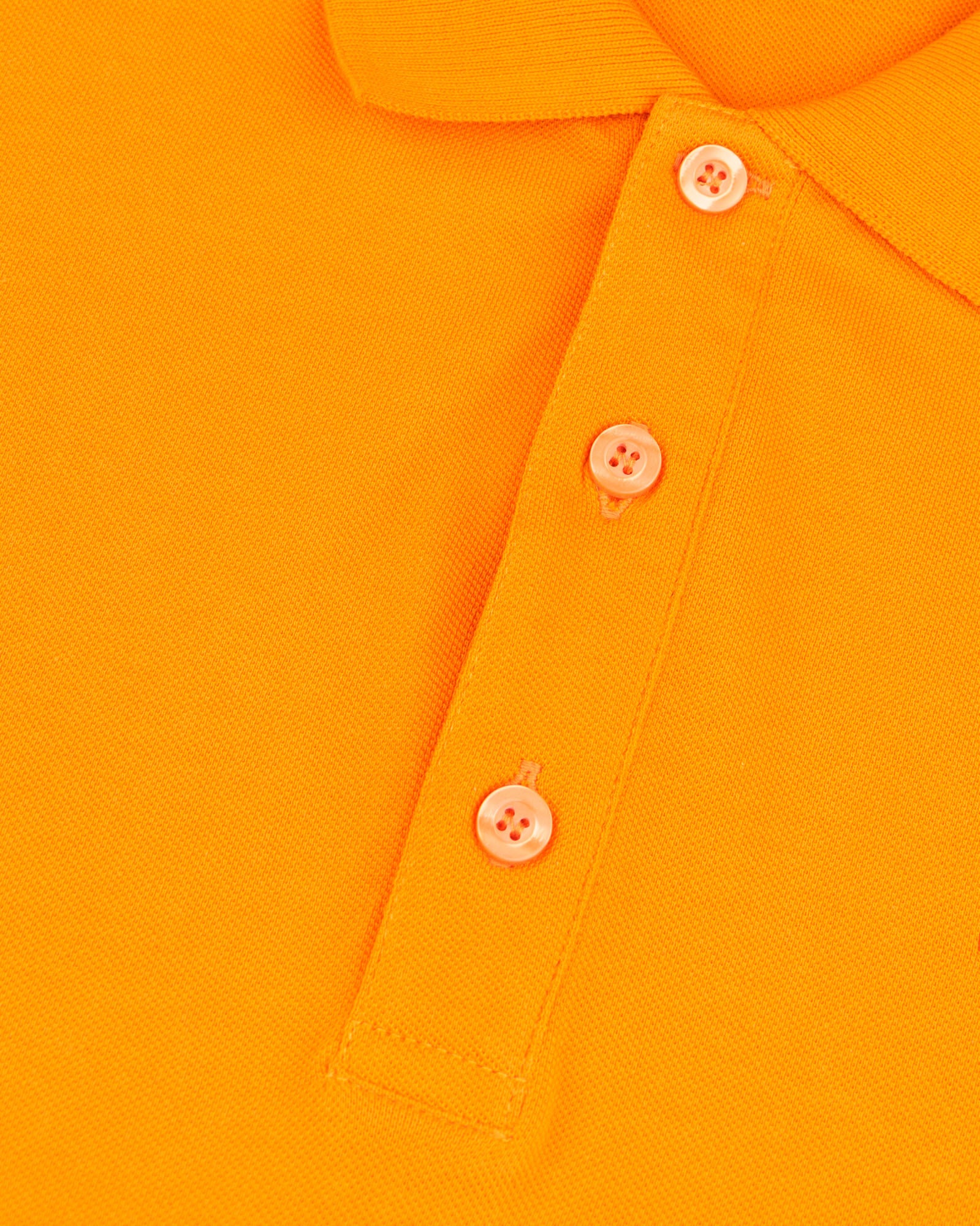 Men's Full Sleeve Polo - Orange