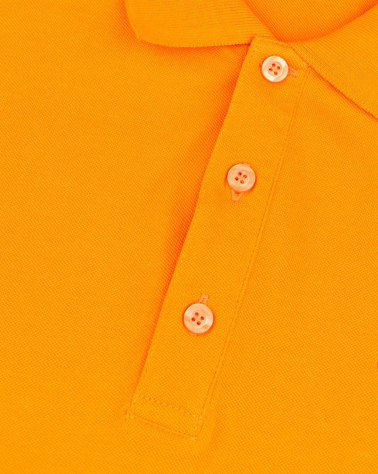 Men's Full Sleeve Polo - Orange