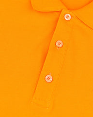 Men's Full Sleeve Polo - Orange