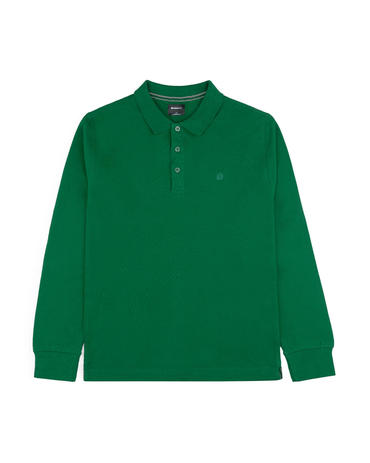 Men's Full Sleeve Polo - Green