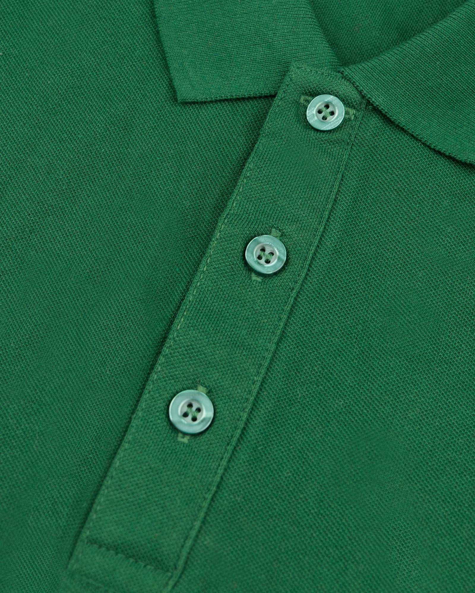 Men's Full Sleeve Polo - Green