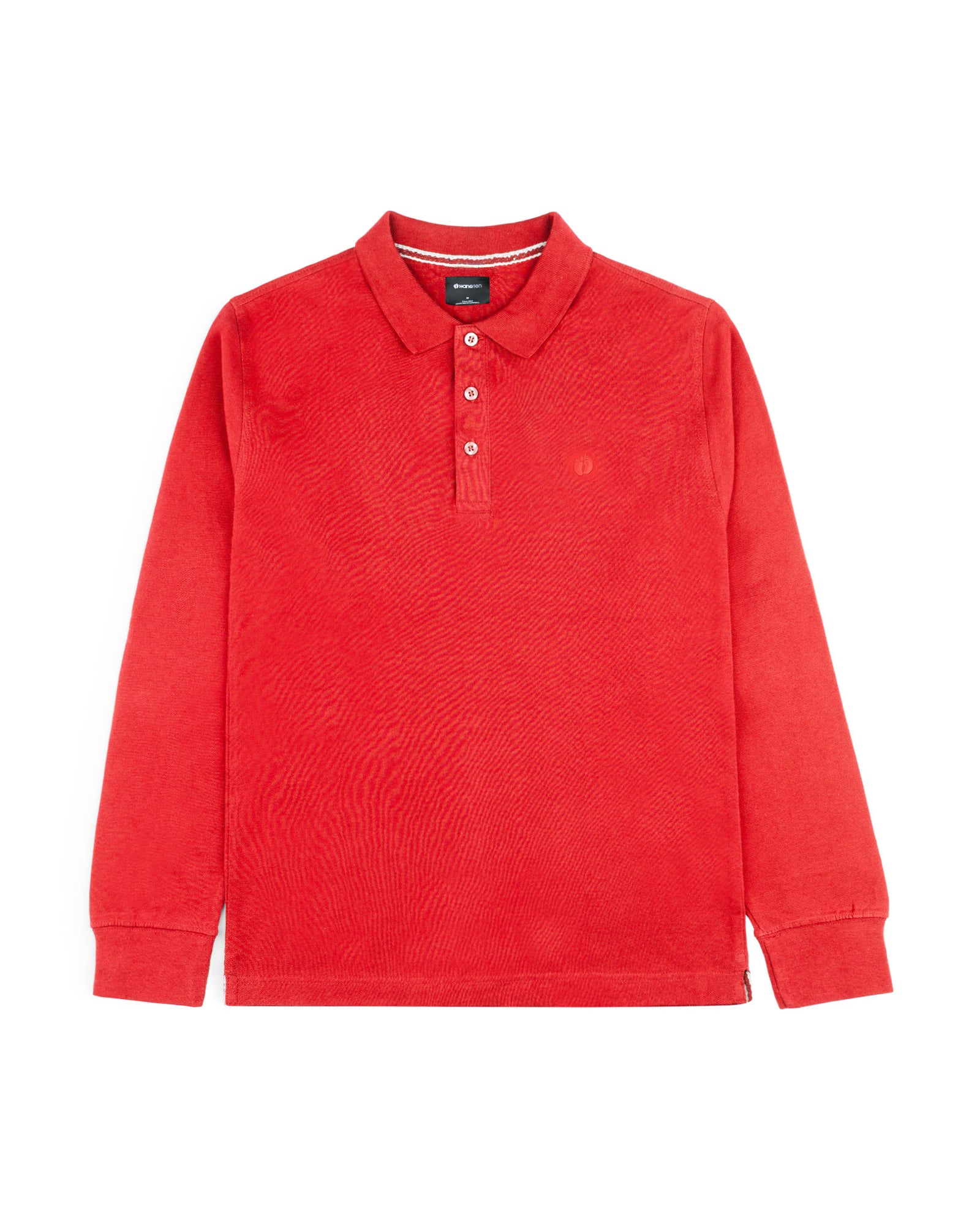 Men's Full Sleeve Polo - Red
