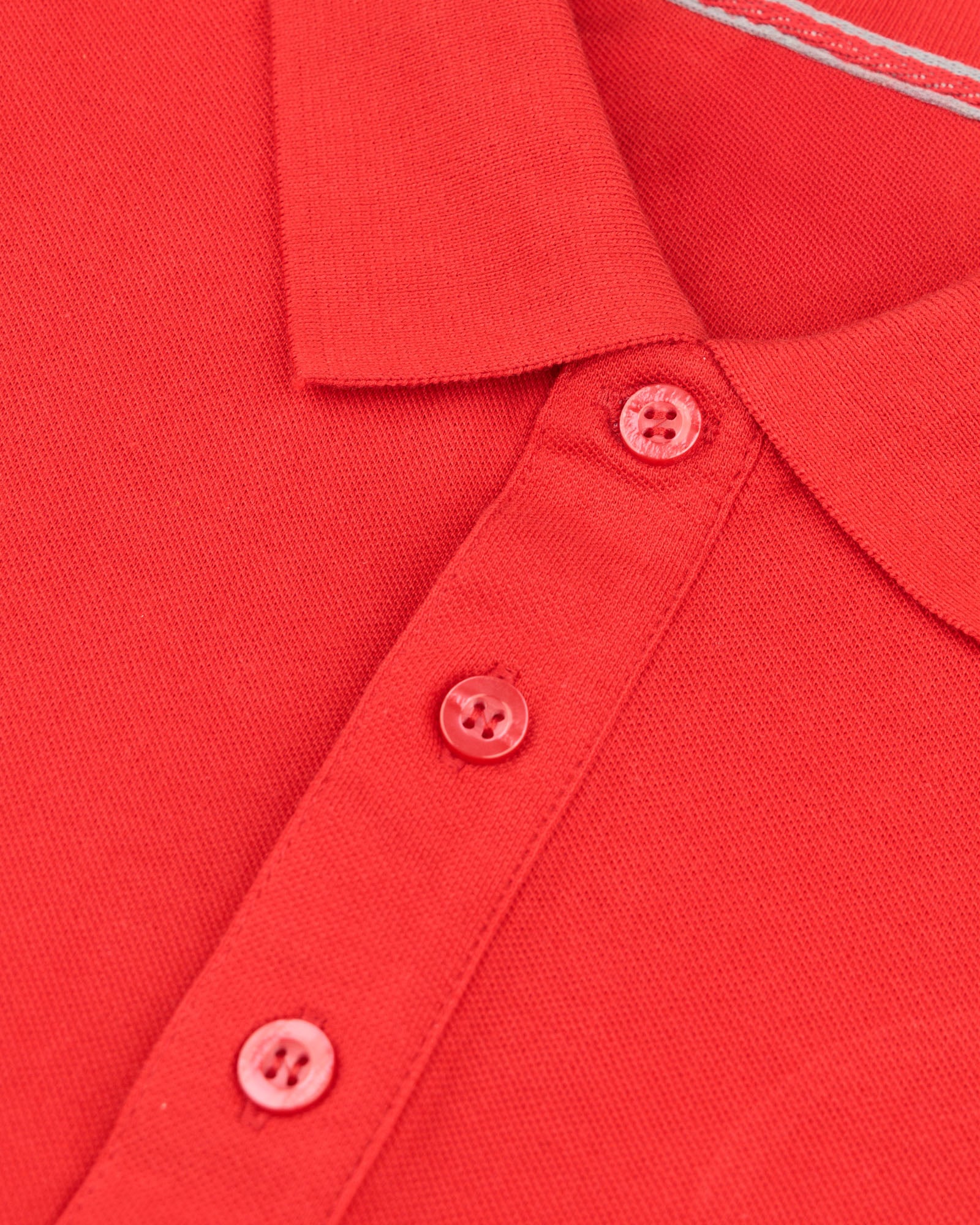 Men's Full Sleeve Polo - Red