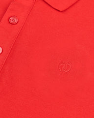 Men's Full Sleeve Polo - Red