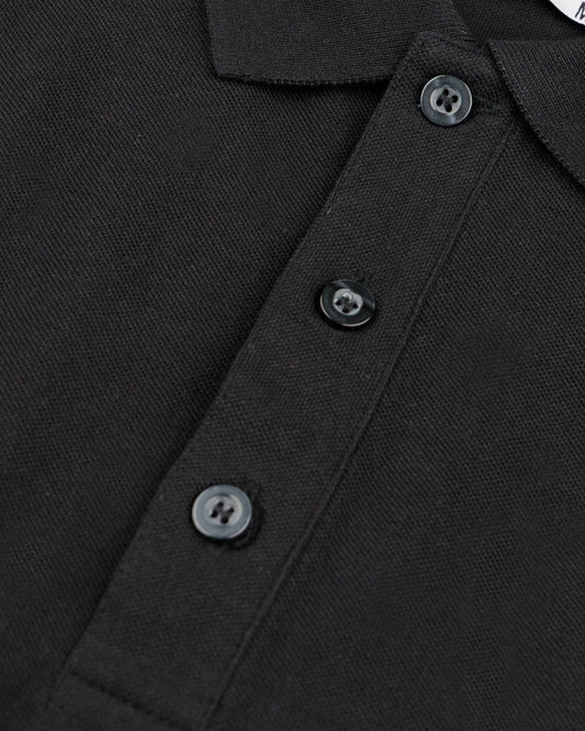 Men's Full Sleeve Polo - Black