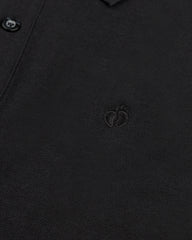 Men's Full Sleeve Polo - Black