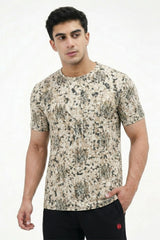 Men's oversized Crew Beige contrast