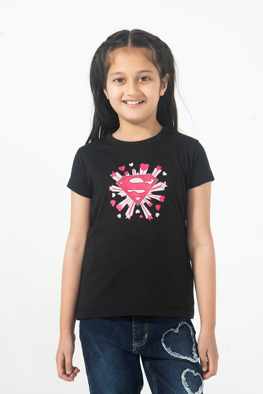 Girls SS Graphic Crew