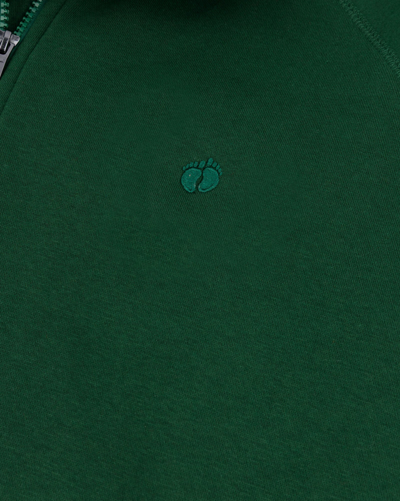 Men's Half Zip Mock Neck- Green