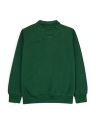 Men's Half Zip Mock Neck- Green