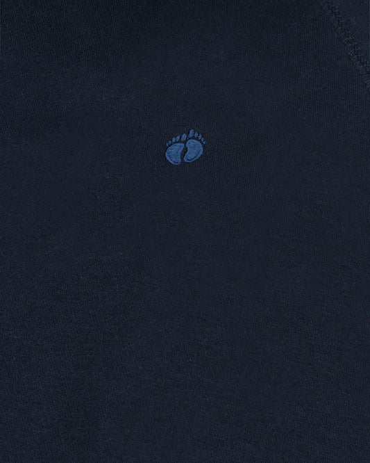 Men's Full Zip Mock Neck- Navy