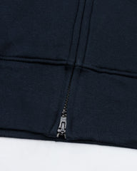 Men's Full Zip Mock Neck- Navy
