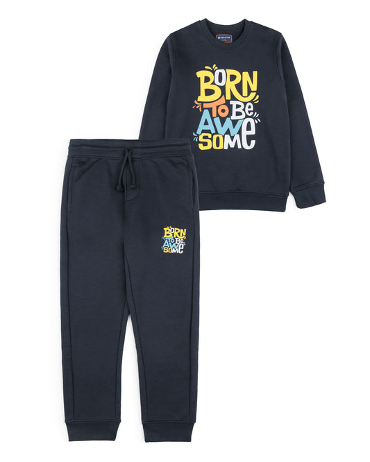 Boys Fashion Track Suit navy