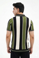Old money style polo green contrast