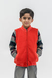 Boy's Sleeveless Zipper Jacket