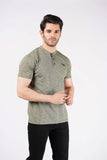Men's Short Sleeves Basic Henley